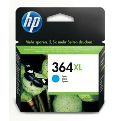 HP 364Xl Pack de 4 Cartouches Authentiques d'Encre Noire/Cyan/Magenta/Jaune Grande Capacité pour HP deskjet 3070A et HP Photosmart 5525/6525