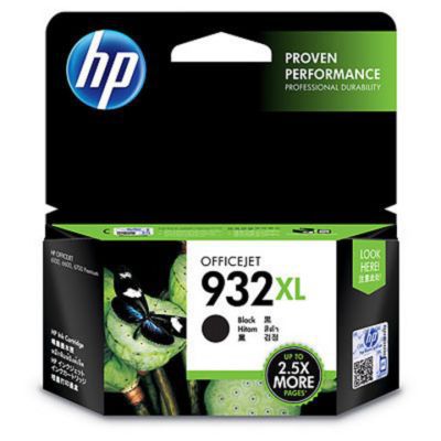 image HP 932XL cartouche d'encre noire grande capacité authentique pour HP OfficeJet 6100/6600/6700/7100/7510/7610 (CN053AE)