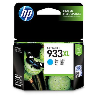 image HP 933XL cartouche d'Encre Cyan Grande Capacité Authentique (CN054AE) pour imprimante HP Officejet