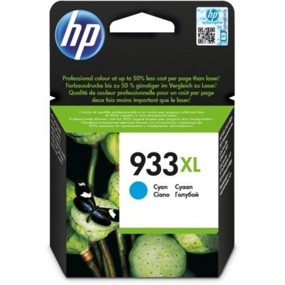 image HP 933XL cartouche d'Encre Cyan Grande Capacité Authentique (CN054AE) pour imprimante HP Officejet