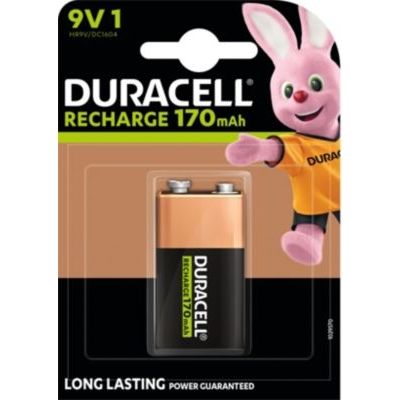 image Pile rechargeable DURACELL 9V x1 170mAh RECHARGEABLE