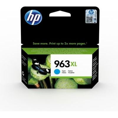 image HP 963XL 3JA27AE, Cartouche d'encre cyan authentique, grande capacité, pour imprimantes Tout-en-un HP OfficeJet Pro 9010 / 9020