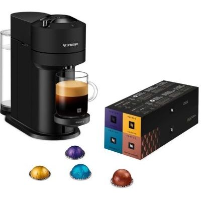 image Cafetière à dosettes KRUPS Vertuo Next Nespresso Noir Mat et 52 cap