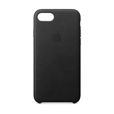 image Apple Coque en cuir (pour iPhone 8 / iPhone 7) - Noir