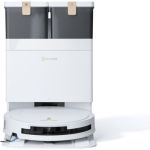 image produit ECOVACS DEEBOT T50 Omni Gen3 Aspirateur Robot Laveur, 25 000 Pa, Brosse/Patin Extensibles, ZeroTangle 3.0, AIVI 3D 2.0, Station Omni Tout-en-Un, Lavage Eau Chaude 75 °C, Ultra-Fin 81 mm, Blanc