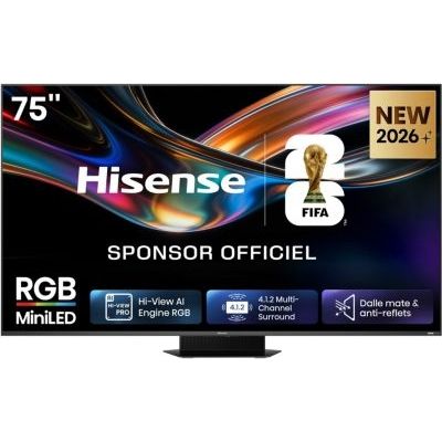 image TV RGB MiniLED HISENSE 75UR9S (189cm)