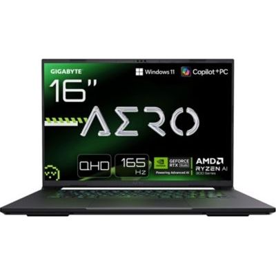 image PC Gamer GIGABYTE AERO X16 16\" WQXGA 165Hz AMD Ryzen AI 7 350 Nvidia GeForce RTX 5070 16 Go RAM DDR5 SSD 1 To
