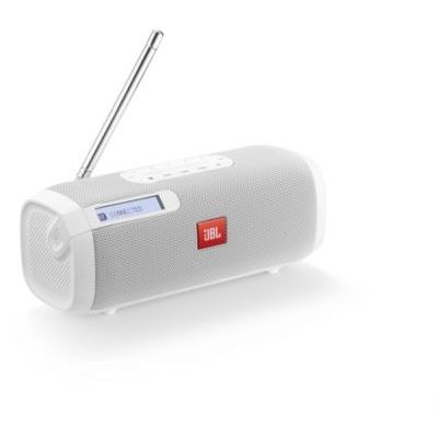 image JBL Tuner – Enceinte Radio Bluetooth portable – Radio FM et DAB – Autonomie 8 hrs – Blanc