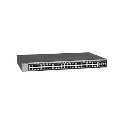 image NETGEAR (GS748T) Smart Switch manageable professionnel 48 Ports Ethernet Gigabit (10/100/1000) - switch RJ45 avec 4 Ports SFP 1 Gigabit, bureau/en rack et protection à vie ProSAFE