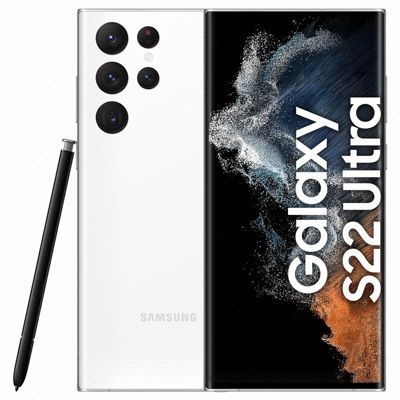 image Smartphone SAMSUNG Galaxy S22 Ultra Blanc128Go Excellent État avec Batterie Neuve -