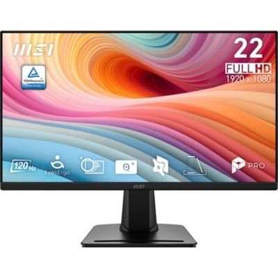 image MSI PRO MP225 E12VL Moniteur d'ordinateur FHD 22", 1920 x 1080 VA, 144 Hz, 1 ms, synchronisation adaptative, soin des yeux, HDMI 1.4b, inclinaison réglable, montage VESA, noir