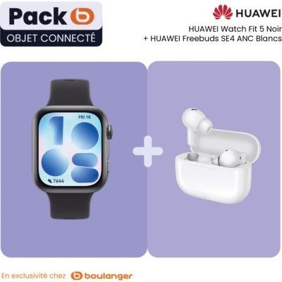 image Montre connectée HUAWEI HUAWEI WATCH FIT 5 noir+Freebuds SE 4