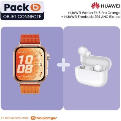 image Montre connectée HUAWEI HUAWEI WATCH FIT 5 PRO orange+Freebuds SE 4
