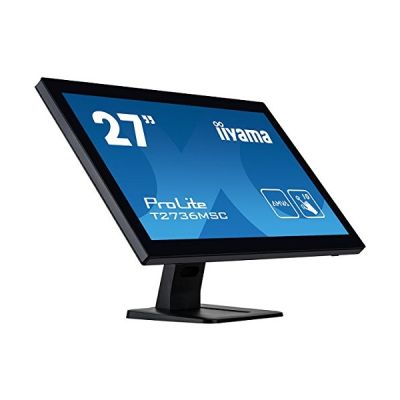 image iiyama Prolite T2736MSC-B1 Moniteur tactile Multi-Touch P-Cap 27" LED Full HD VGA/DVI/HDMI Multimédia Traitement Noir