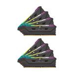 image produit Corsair Vengeance RGB Pro SL Mémoire de Bureau DDR4 3200 MHz C16 256 Go (8 x 32 Go) (10 LED RVB adressables Individuellement, optimisées pour la Bande passante et Les Temps de réponse) Noir - livrable en France