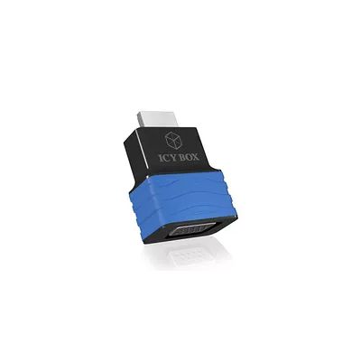 image ICY BOX IB-AC516 Câble HDMI vers VGA Noir/Bleu