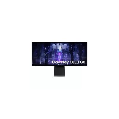 image Samsung Ecran PC Odyssey OLED G8 34’’ 175Hz , 0.1ms, Dalle OLED Incurvée 1800R,UWQHD: 3440 x 1440, AMD FreeSync Premium Pro,Core Lightning +,Smart, Inclinable-Ajustable en hauteur, USB C, Micro HDMI