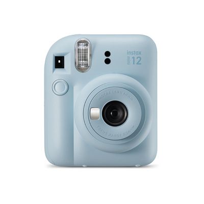 image Fujifilm instax Mini Appareil Photo instantané 12, Exposition Automatique avec Objectif Selfie intégré, Bleu Pastel