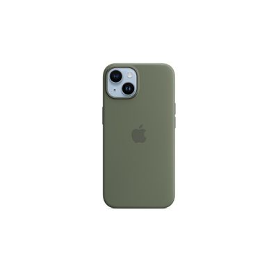 image Apple Coque en Silicone avec MagSafe pour iPhone 14 - Olive ​​​​​​​