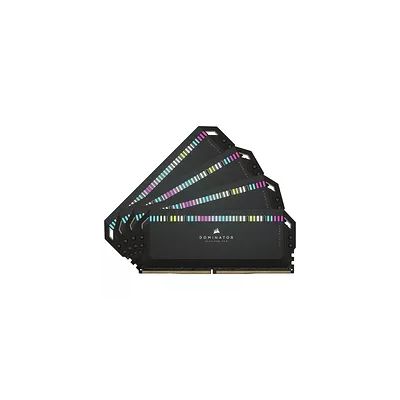 image Corsair Dominator Platinum RGB DDR5 64Go (4x16Go) 6200MHz C32 Mémoire de Bureau Optimisée par Intel (Régulation de Tension Intégrée, Refroidissement DHX Breveté, 12 LEDs CAPELLIX RGB) Noir