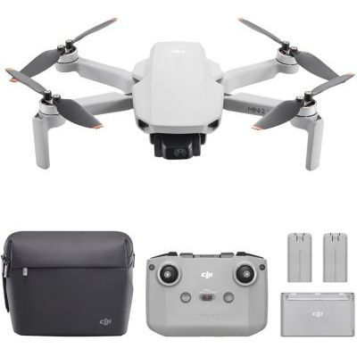 image DJI Bundle Fly More DJI Mini 2 SE, Mini drone caméra pliable, léger avec vidéo 2,7K, Modes intelligents, Transm. vidéo 10 km, Temps de vol 31 min, Moins de 249 g, Facile à utiliser, Batteries supp.