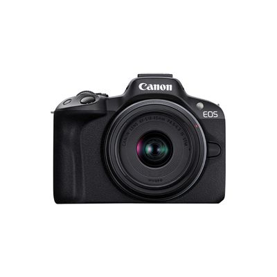 image Canon EOS R50 Appareil Photo + Objectif RF-S 18-45 is STM (Hybride APS-C 24M Pixels, 15 im/Sec, CMOS AF Dual Pixel, vidéo 4K/30p, WiFi), Noir