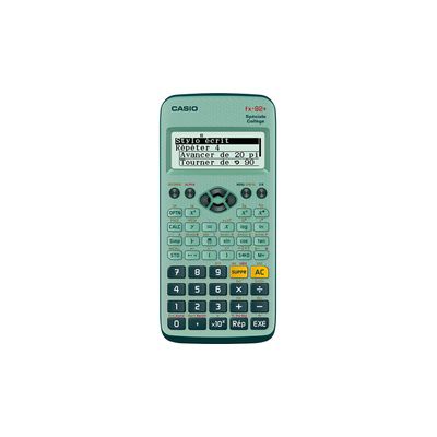 image Casio Calculatrice Scolaire FX-92 collège classwiz Engineering/Scientifique Verte