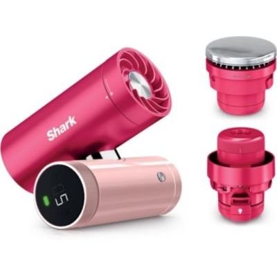 image Shark ChillPill Système de ventilateur à grande vitesse, de brume ultra-fine et InstaChill 3-en-1, comprend 3 accessoires de rafraîchissement, design adapté aux voyages, Fruit du dragon FA022EUPK