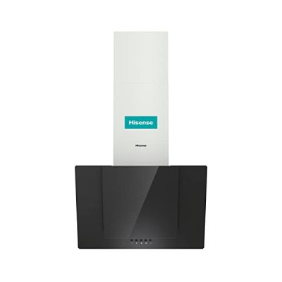image Hisense CH6IN6BXBG – Cloche décorative 60 cm, capacité de succion de 650 m3/h, éclairage LED, filtre en aluminium facile d'entretien