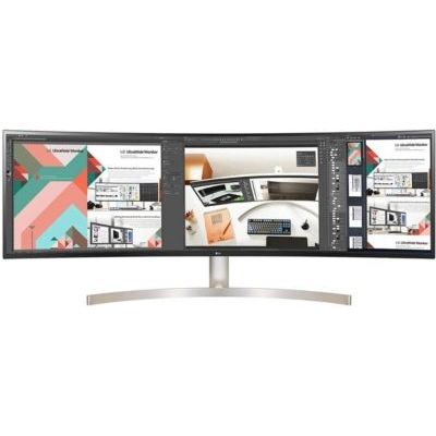 image LG UltraWide 49WL95C-W, Moniteur incurvé 32:9 DQHD IPS 49'' (5120x1440, 5 ms, sRGB 99%, HDMI, DisplayPort, USB-C, USB 3.0, HDR, Hauts-parleurs, Ajustable Hauteur)