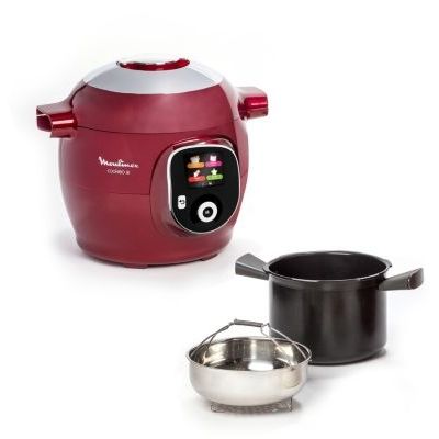 image Cookeo MOULINEX cuiseur cookeo rouge + 180 recettes