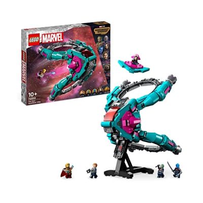 LEGO 76255 Marvel Le Nouveau Vaisseau des Gardiens Volume 3, Jouet Navette Spatial des Gardiens de la Galaxie avec Minifigurines Mantis, Drax & Star-Lord, Cadeau Super-Héros
