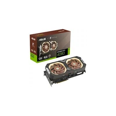 image ASUS NVIDIA GeForce RTX 4080 Noctua OC Edition – Carte graphique gaming (16GB GDDR6X, PCIe 4.0, DLSS 3, HDMI 2.1a, Display Port 1.4a, ventilateurs Noctua NF-A12x25 PWM, chambre à vapeur)