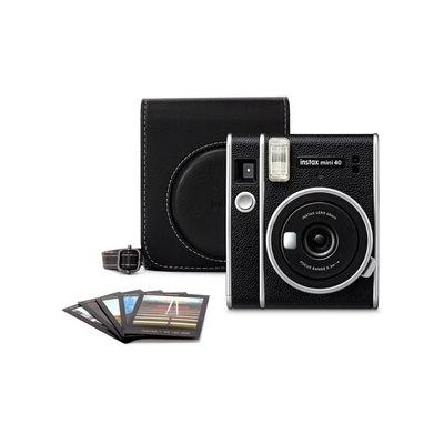 image Appareil photo instantané Fujifilm PACK INSTAX MINI 40 + FILM 10 VUES + ETUI