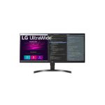 image produit LG UltraWide 34WN750P-B Ecran PC ultra large 34" - dalle IPS résolution UWQHD (3440x1440), 5ms GtG 75Hz, HDR 10, sRGB 99%, AMD FreeSync, inclinable, réglable en hauteur, haut-parleurs