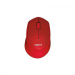 image produit Logitech M330 Souris sans Fil Silent PLUS, 2,4 GHz avec Nano-Récepteur USB, Suivi 1000 PPP, 3 Boutons, Batterie Longue Durée 24 Mois, Compatible avec PC/ Mac/Portable - Rouge - livrable en France