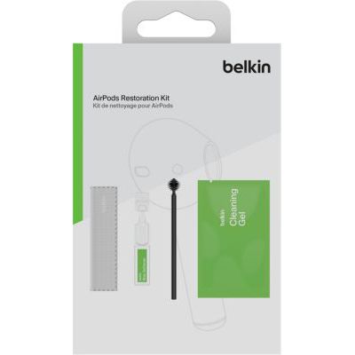 image Belkin Kit de Nettoyage pour AirPods, Rapide, Facile et sûr, 99% de cérumen et saleté en Moins, Nettoyeur AirPods Compatible avec AirPods 1, AirPods 2, AirPods 3 (1ère, 2e et 3e génération)