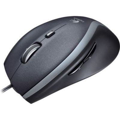 image Logitech M500 Souris Filaire USB, Suivi Laser Haute Précision 1000 PPP, Conception Incurvée Confortable, 7 Boutons, Compatible avec PC/Mac/Laptop - Noire