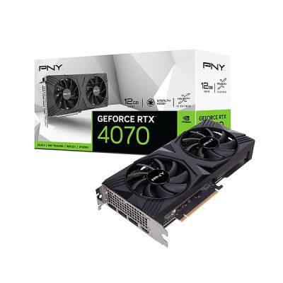 image PNY Carte Graphique GeForce RTX 4070 12GB Verto Dual Fan DLSS 3