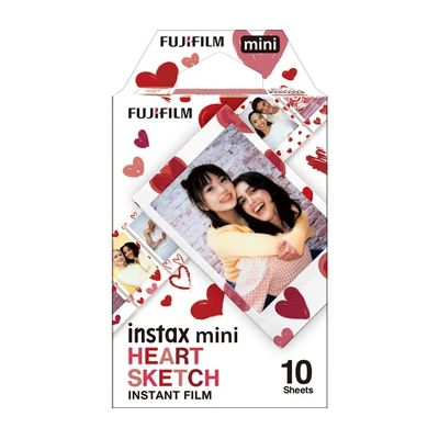 image Fujifilm instax - Film Mini Heart Sketch (10 Vues)