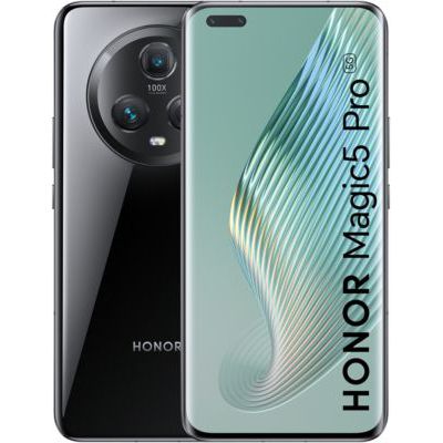 image HONOR Magic5 Pro Smartphone 5G, 12+512 Go, Écran Incurvé AMOLED 6,81" HDR 120 Hz, Triple Caméra 50 MP Falcon Capture, Qualcomm Snapdragon 8 Gen 2, 5100 mAh, IP68, Double SIM, Android 13, Noir