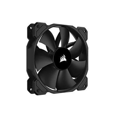 image Corsair SP120 Elite, Ventilateur pour boîtier de 120 mm avec CORSAIR AirGuide, Faible Niveau de Bruit 24.7dBA - 300 à 1 300 TR/Min, propulsant Jusqu’à 45.4 CFM - Vendu Seul - Noir