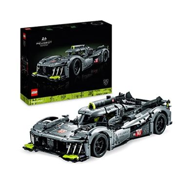 image LEGO 42156 Technic Peugeot 9X8 24H Le Mans Hybrid Hypercar, Maquette de Voiture de Course Niveau Avancé, à l'Échelle 1:10, Sport Automobile à Collectionner pour Adultes
