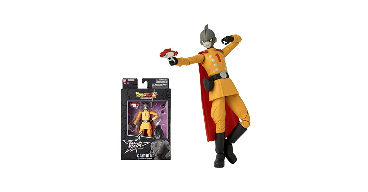 Bandai Dragon Ball Super: Super Hero, Action Figure Dragon Stars Da 17 Cm Gamma 1 Licenza Ufficiale Figurina Articolata Gamma 1 40722