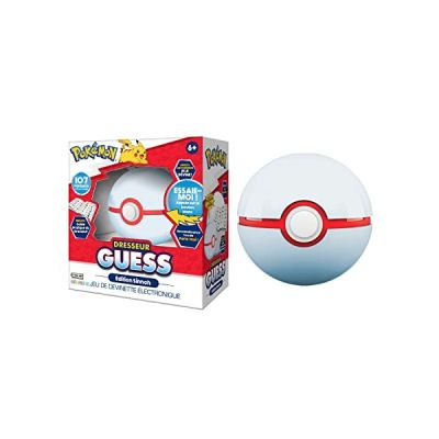 image Pokémon Bandai Dresseur Guess Sinnoh - Jeu électronique en Forme de Poké Ball - Jeu interactif, sans écran, à Reconnaissance vocale sur l'univers des Parle français - ZZ22124