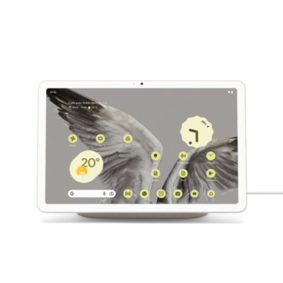 image Google Pixel Tablet avec station de recharge avec haut-parleur (Affichage écran 11 pouces, 128 Go de stockage, Android, 8 Go de RAM) – Porcelaine
