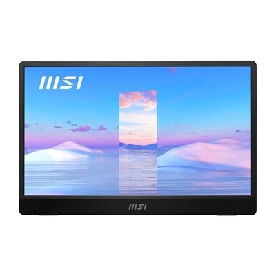 image MSI Pro MP161 Écran Portable 15.6" Full HD - Dalle IPS, 1920x1080, 60Hz, Pratique (Compatible Smartphone, PC, Ordinateur Portable), Haut-Parleurs Intégrés, Stand Ergo - Mini-HDMI 2.0b, USB Type-C