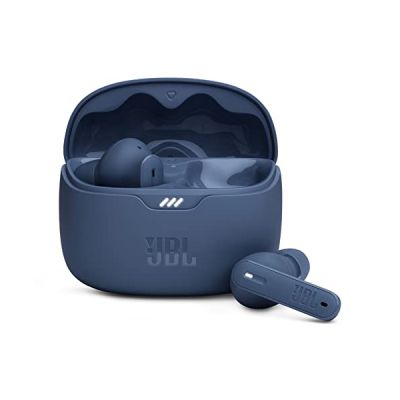 image JBL Tune Beam, Écouteurs sans fil avec Réduction de Bruit, Bluetooth 5.3, autonomie jusqu'à 48 h, charge rapide, son JBL Pure Bass, bleus