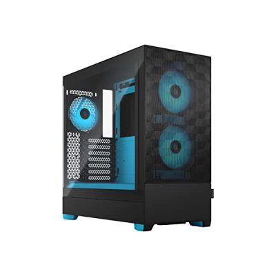 image Fractal Design Pop Air RGB Cyan Core Tempered Glass Clear Tint