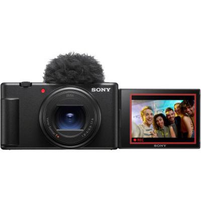 image Sony ZV-1 II | Appareil Photo Vlog numérique - écran orientable pour Le vlogging - Objectif Zoom Grand Angle - vidéo 4K - Microphone omnidirectionnel ECM-G1 - Microphone(Batterie et sans Fil)